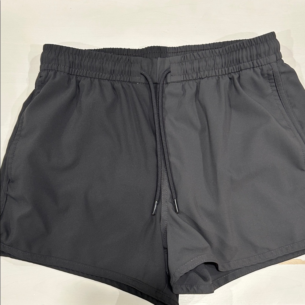 ABERCROMBIE & FITCH Swim Shorts Mens XS Cabana two toneGray Lined Stretch Trunks